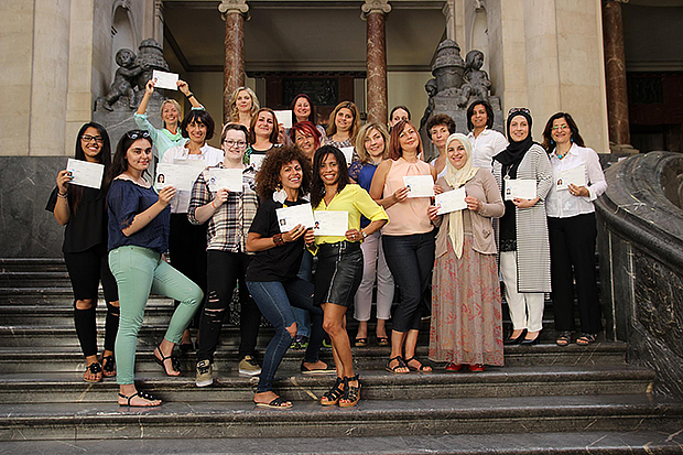 Geschafft – Lehrgangsziel erreicht: Frauen mit Migrationshintergrund erhielten die Übungsleiter-C-Lizenz.