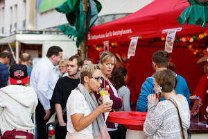 Erstmals dabei: Die Stadtsparkasse mischte diesmal mit einem eigenen Stand beim Stadtfest mit.