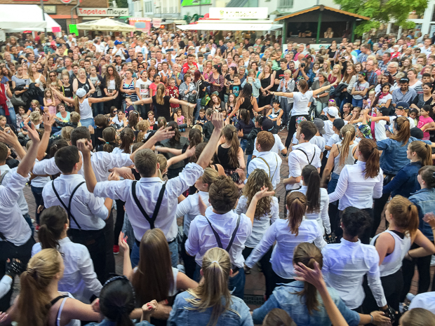 Jede Menge los: Volles Programm mitten in der Stadt.
