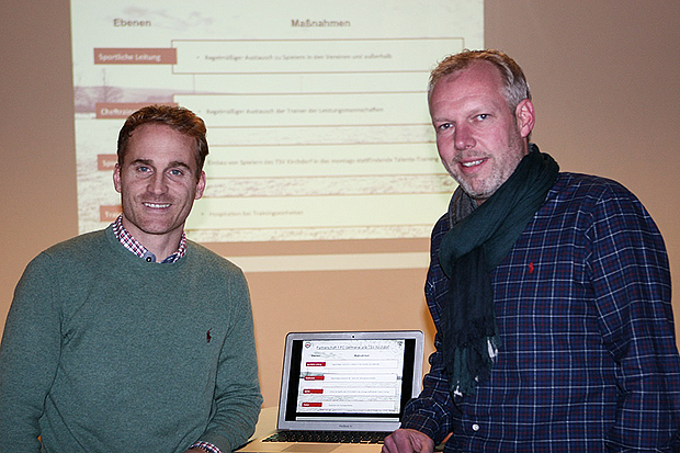 Protagonisten: Jan Baßler (links) und Markus Bettac (rechts) wollen die neue Partnerschaft mit Leben füllen. Fotos: Bratke