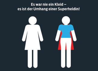 „Es war nie ein Kleid – es ist der Umhang einer Superheldin“