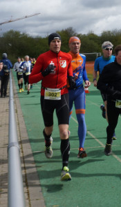 Auf der Laufstrecke: Detlef John.