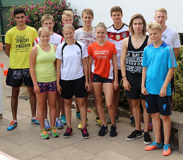Neue Sportassistenten: Elf Jugendliche aus Hannover, der Region sowie aus Hohnhorst und Bramsche waren in Egestorf am Start. Foto: RSB