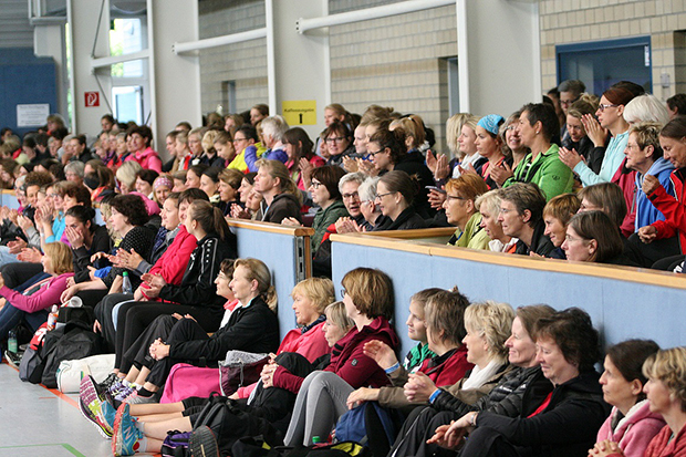 Ausgebucht: Großer Andrang in der SCL-Sporthalle beim 12. Frauensporttag des RSB. Fotos: Bratke