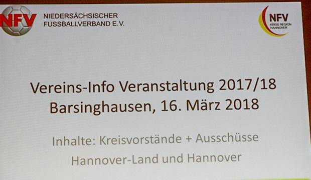 Pflichtveranstaltung: Insgesamt acht Informationsveranstaltungen, darunter auch in Kirchdorf, richteten die NFV-Kreise Hannover und Hannover-Land aus.