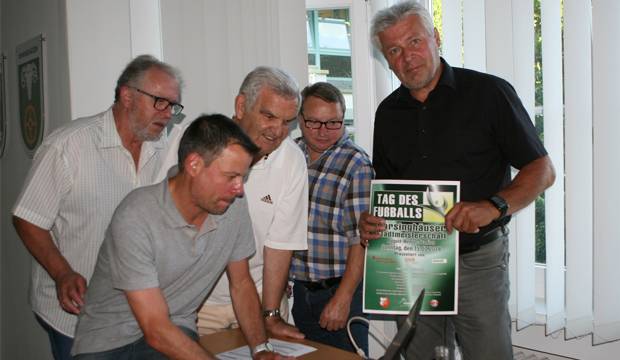 Planungsgruppe: Der Arbeitskreis und der TSV Bantorf organisieren die Titelkämpfe 2018 – von links: Karl-Wilhelm Friedrich, Helge Kristeleit, Fritz Hoppe, Uwe Krenzel und Rainer Andrich.