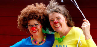 Haben Spaß: Die Clowninnen Birgit Böhm und Christine Städtler sind bei der nächsten Kulturtüte dabei.