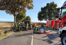 Verkehrsunfall auf der L392 / Einmündung Brandhorst in Landringhausen